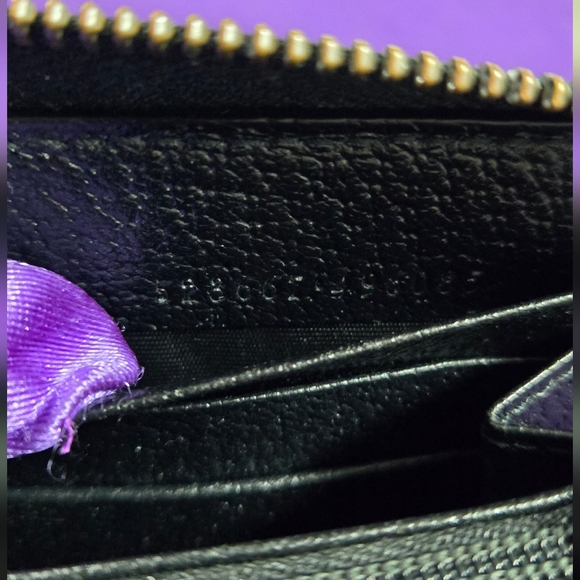 Gucci Animalier Bee Black Leather Zip Around Long Wallet - Picture 12 of 12